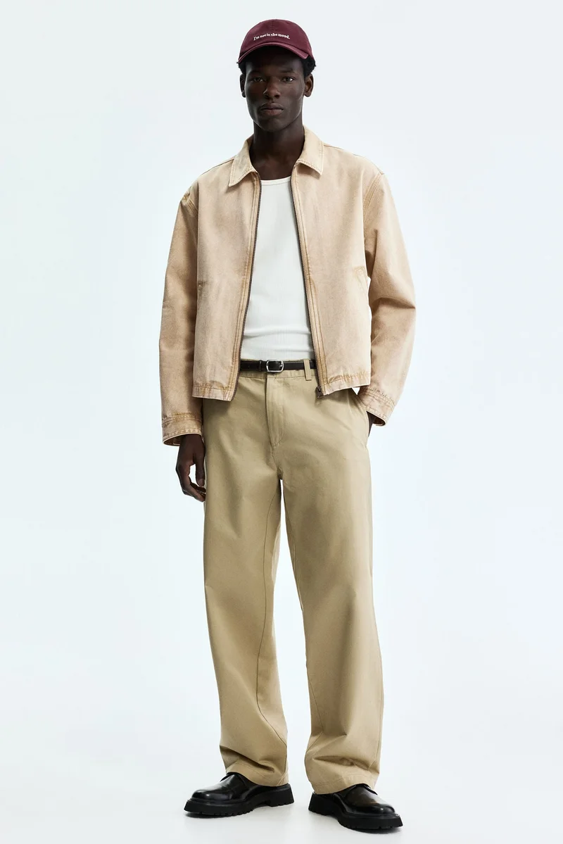 H&M Collared cotton jacket